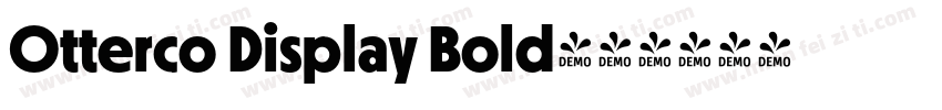 Otterco Display Bold字体转换